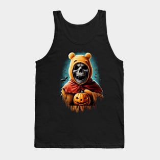 Skullface Pooh: A Dark Twist on Childhood Nostalgia T-Shirt Tank Top